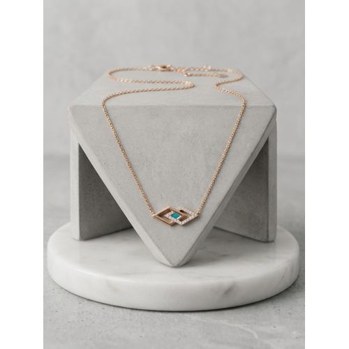 chaine LInfini dAzur en argent 925 - rose