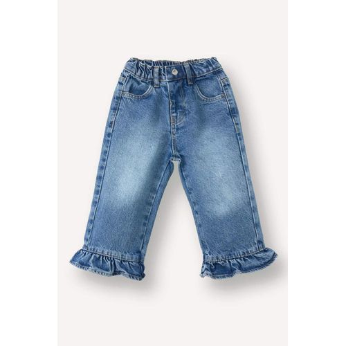 سروال قطن وايد ليج وايد ليج