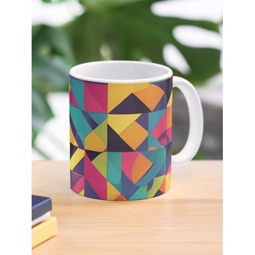 Élégant et tendance : collection de motifs géométriques colorés par TRYKID Mug classique