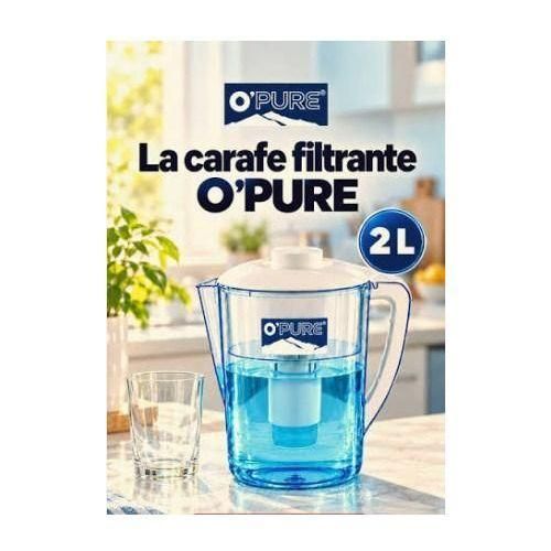 Carafe Filtrante à Eau – Filtration de l'Eau, Eau Pure et Fraîche à Volonté