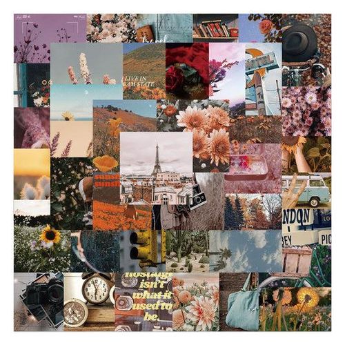 56pcs Retro Landscape Stickers