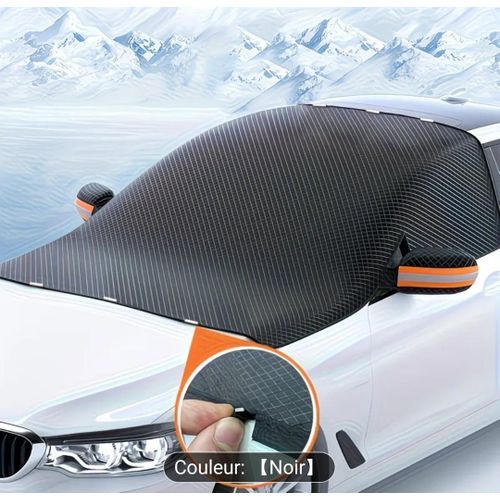 Cache de neige magnétique pour pare-brise avant de voiture Tissu Oxford épaissi anti-gel, anti-chaleur, anti-neige, pour une protection toutes saisons, ajustement universel, convient à toutes les saisons, facile à installer