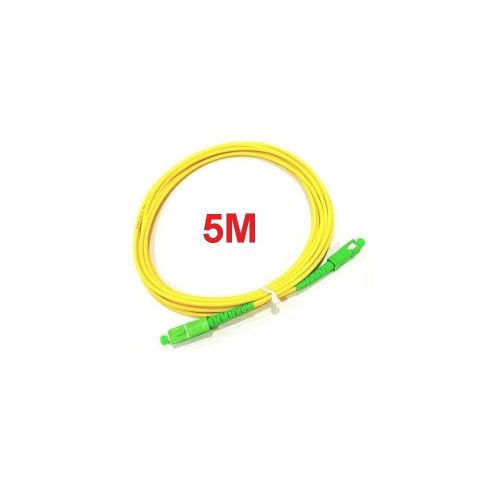 Cable Fibre Optique 5M , Jarretière Simplex Monomode 5 Métres SC/APC S