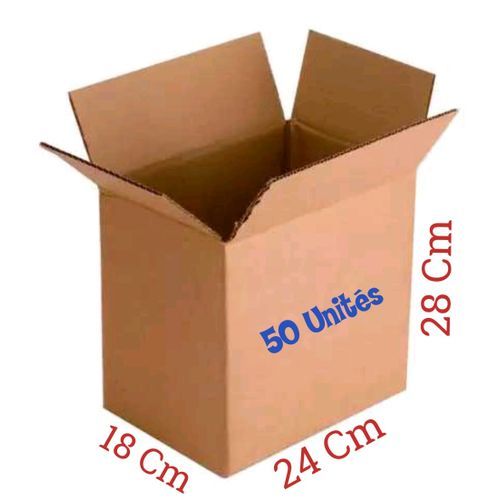 50 carton box d Emballage pour bien emballer et protéger vos produits 28/24/18