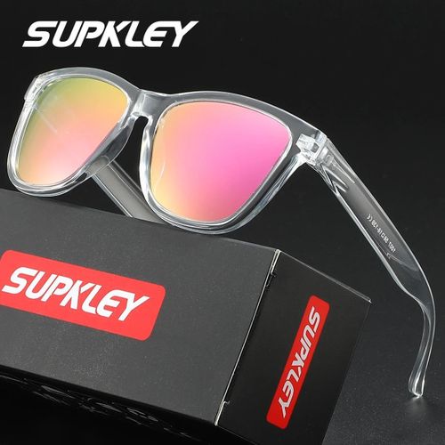 SUPKLEY lunettes de soleil polarisées pour femmes à la mode confortable à porter en plein air conduite UV400 lunettes de soleil décontractées pour femmes