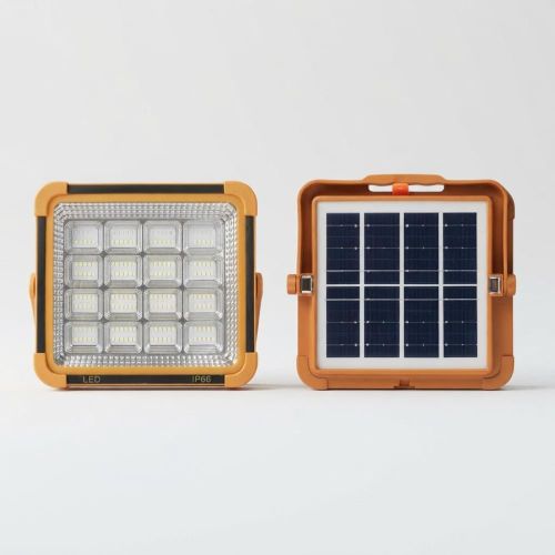Projecteur Solaire LED IP66 Haute Puissance – Recharge Solaire & Support Réglable – 21cm x 17cm