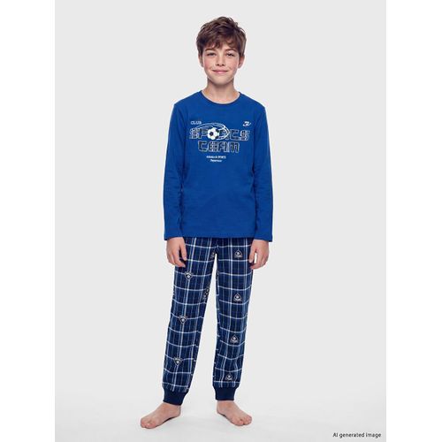 Ensemble de pyjama imprimé à col rond pour garçons