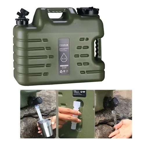 Réservoir d’Eau Portable 5 L avec Poignées et Robinet pour Activités Extérieures