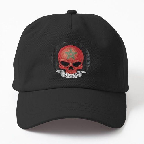 Morocco Skull And Ribbon casquette noire personnalisé