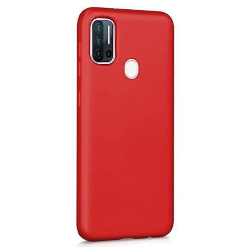 Pochette pour OPPO A53 / OPPO A53S en silicone liquide : Rouge