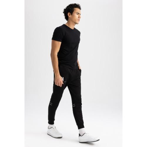 Jogger Homme en coton - Noir - W6368AZ.