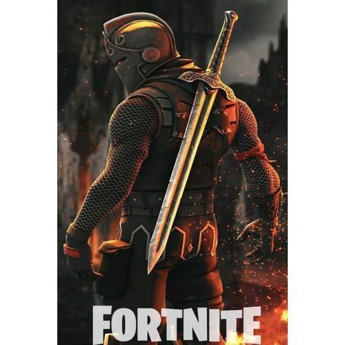 Skin Fortnite Black Knight Painting style Poster Chambre Haut Qualité