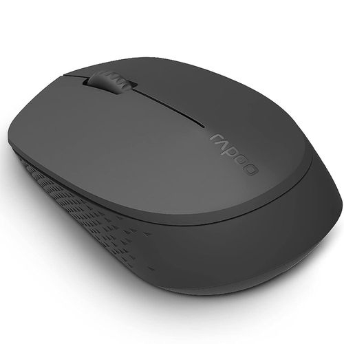 M100 Multi Device Bluetooth 4.0, 5.0 & Wireless 2.4GHz Mouse, Grey BT 4.0/5.0 & WL 2.4GHz, PAW 3320 Sensor, Connects upto 2 Device, 1300 DPI, Silent Keys, 10mtr Range, Ambidextrous Design