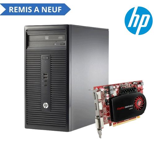 Prodesk 280 G1 MT Intel Core i5-4590s I 8Gb 500Gb I AMD V4900 1G I Remis à Neuf