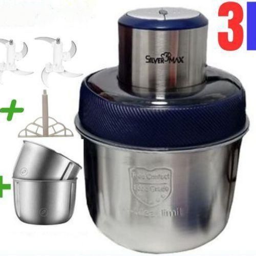 مفرمة كهربائية 3 لتر 700 واط عالية الأداء مع 3 أوعية من الستانلس ستيل