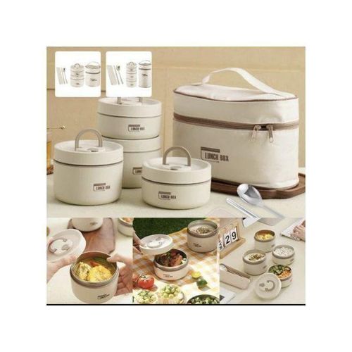 Lunch Box isotherme portable en acier inoxydable, récipient alimentaire isolant