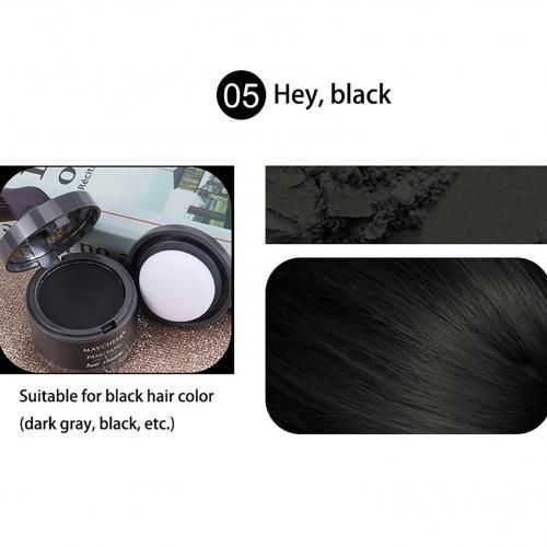 بودرة ظلال مقاومة للماء لخط الشعر/لون الجذر أسود 4 جم