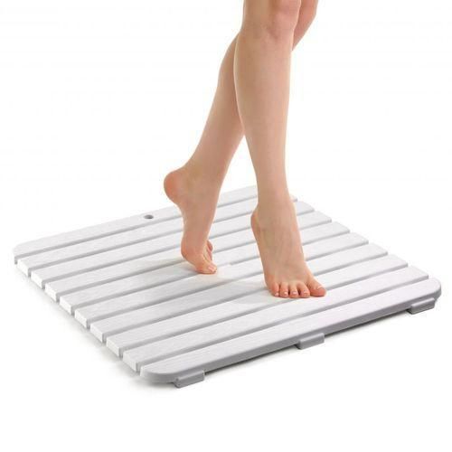 tapi de bain de douche 55x55cm BLANC
