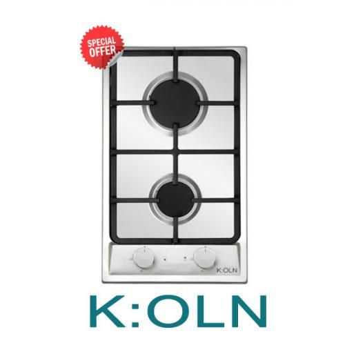 Plaque à Gaz Encastrable ou Posable 2 feux Inox - Grille en fonte