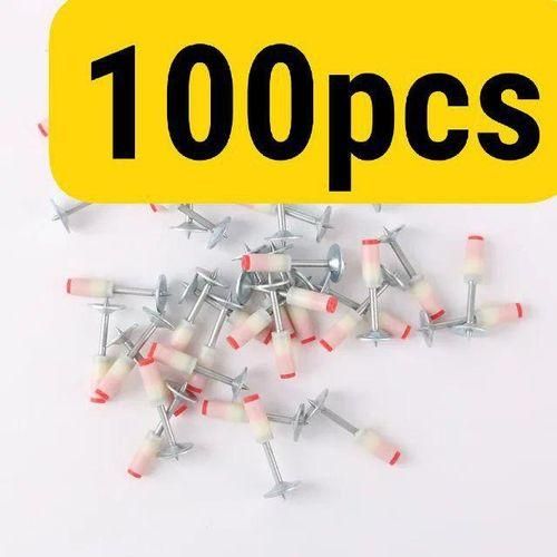 100 pièces Clous Ronds en Acier (clou de 4,1 cm)