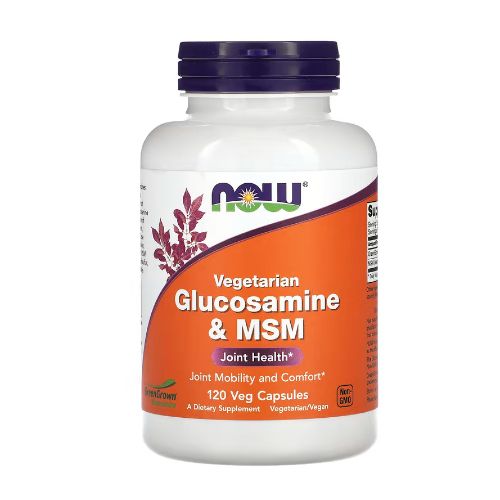 Glucosamine végétarienne et MSM, الجلوكوزامين النباتي و MSM ، لصحة المفاصل ، 120 كبسولة نباتية
