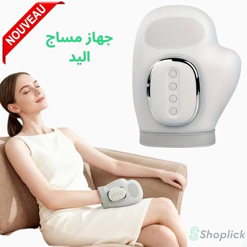Gant Chauffant de Massage Thérapeutique Intelligent pour les Mains Sans Fil, 5 Intensités et 3 Modes de Massage