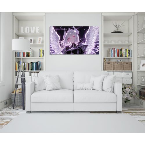 Tableau decoratif Anime Girl Dragon Horn Wings - Mural - taille en choix