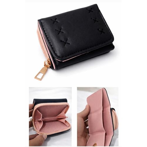 Portefeuille Femme Compact Élégant – avec Fermeture Zippée