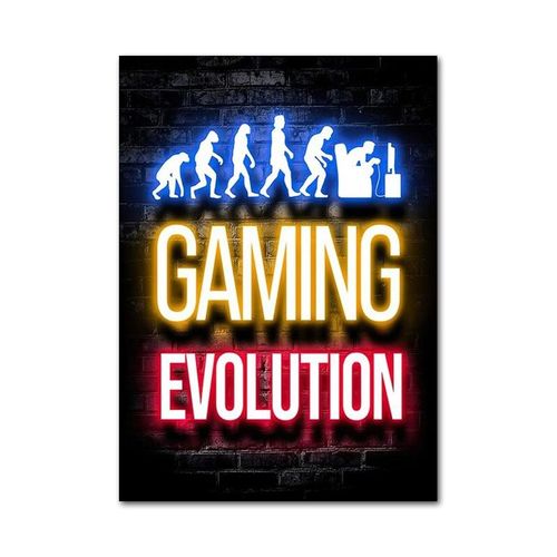 gaming poster pour salle de jeux vidéo, XBOX, playstation,players, nintendo A4 h