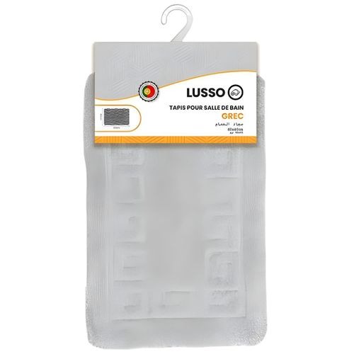 Tapis de Bain - Doux et Absorbant - Pour Salle de Bain - Gris Clair 60x40cm