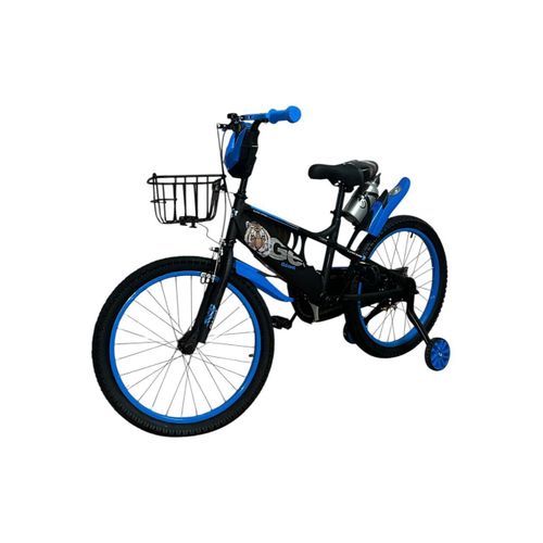Vélo enfant 16 pouces - Bicyclette en acier de 5 à 9 ans Bleu