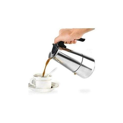 Cafetière Italienne Moka en Acier Inoxydable – Préparez un Espresso Authentique avec Élégance !