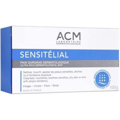 Sensitélial pain surgras dermatologique 100gr anti tache anti age
