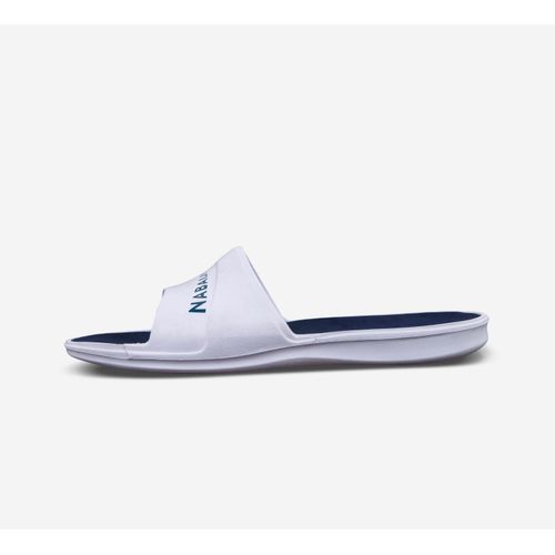 Sandales Claquettes Piscine Homme - BlancBleu - Légères et Antidérapantes