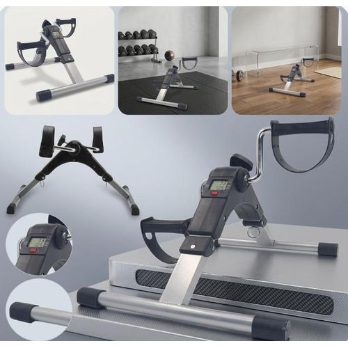 Mini vélo d’exercice pédalier Portable avec Écran LCD, pedal exerciser arm and leg
