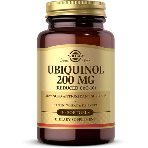 Ubiquinol (CoQ10 sous sa forme réduite), 200 mg, 30 capsules à enveloppe molle