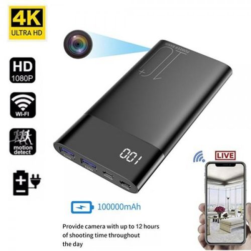 Power Bank Camera H20 IP-WIFI UHD 4K vision à distance