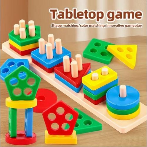 Jeux d'apprentissage de la reconnaissance des couleurs et des formes, Puzzle éducatif.