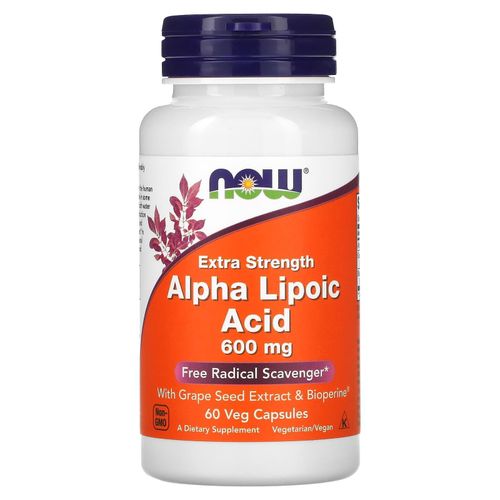 Alpha lipoic acid, Acide alpha-lipoïque, Extrapuissant, 600 mg, 60 capsules végétales
