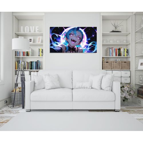 Tableau decoratif Anime Girl Fangs - Mural - taille en choix