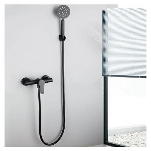 Mitigeur douche Avec (Douchette -flexible) pour salle de bain noir