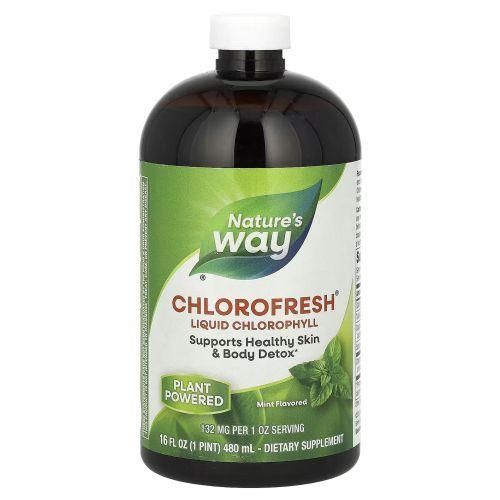 Chlorofresh, Chlorophylle liquide, Menthe, 132 mg, 480 ml