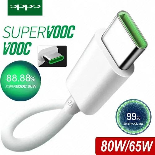 Câble OPPO d'origine Usb Type C Super Vooc chargeur de charge rapide fil OPPO trouver X5 X6 X3 Pro N2 Flip Reno10 8 7 6 Pro A77 A78 A98