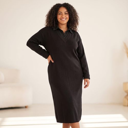 Robe 2 En 1 À Rayures - R5042H26 - Black
