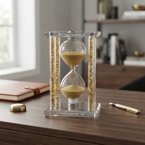 Sablier Décoratif 10 Minutes – Minuteur en Verre avec Sable Coloré