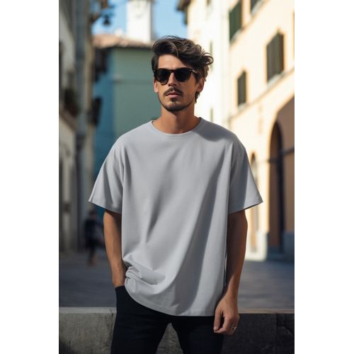T-Shirt Pour Hommes 100% Cotton - Gris