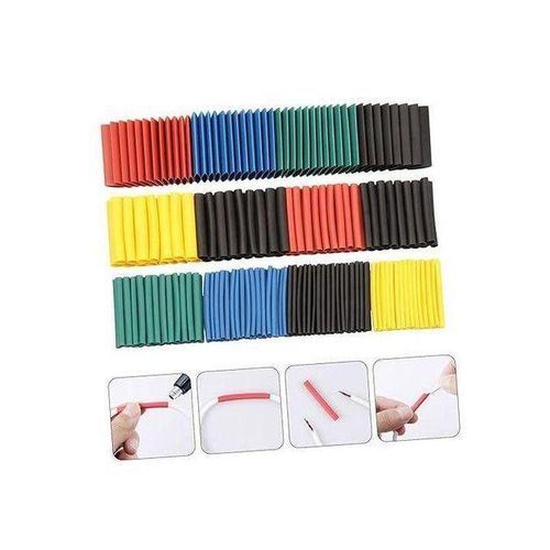 Kit professionnel de 328 gaines thermorétractables pour la protection et l’isolation des fils électriques – Multicolores et tailles variées