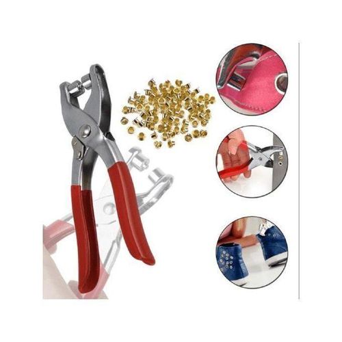 Pince à œillets durable avec 100 œillets pour cuir et chaussures