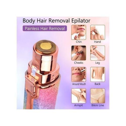 Épilateur 2en1 - Non spécifié - Rechargeable - Sourcils et corps - Câble USB inclus - Léger et pratique