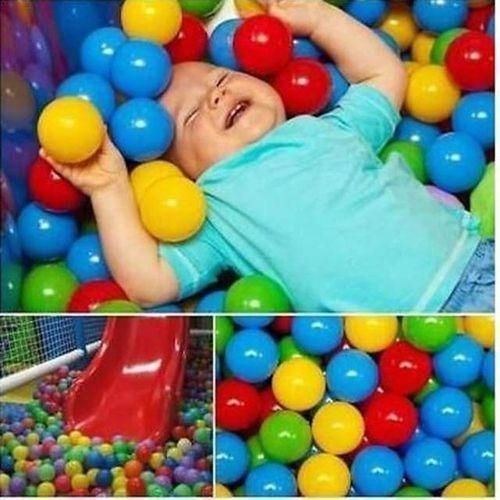 Filet de 25 balles en plastique souoke pour airs de jeux, piscines et créches